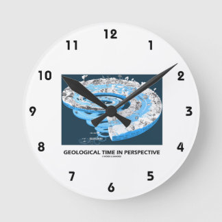 Reloj Redondo Mediano Tiempo geológico en perspectiva (Historia de la Ti