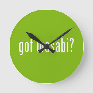 Reloj Redondo Mediano ¿Tienes wasabi?