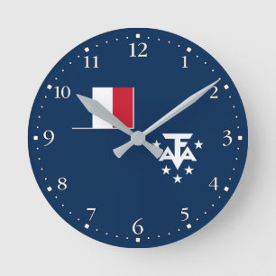 Reloj Redondo Mediano Tierras Australes y Antárticas Francesas