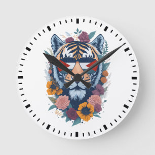 Reloj Redondo Mediano Tigre palestino - BANDERA de Palestina