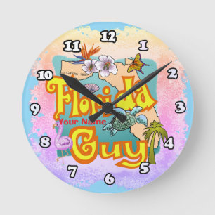 Reloj Redondo Mediano Tipo de Florida