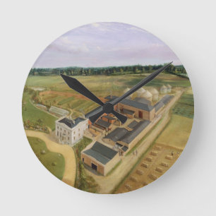Reloj Redondo Mediano Tiptree Pasillo y granja, Essex, c.1850-60 (aceite