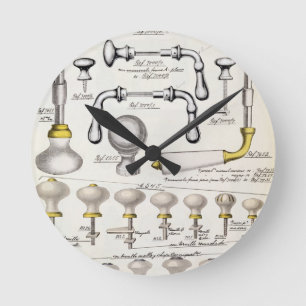 Reloj Redondo Mediano Tiradores de puerta, de un catálogo comercial de 