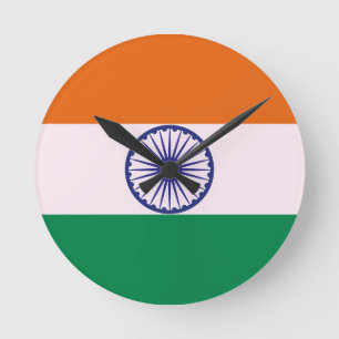Reloj Redondo Mediano Tiranga tricolor india