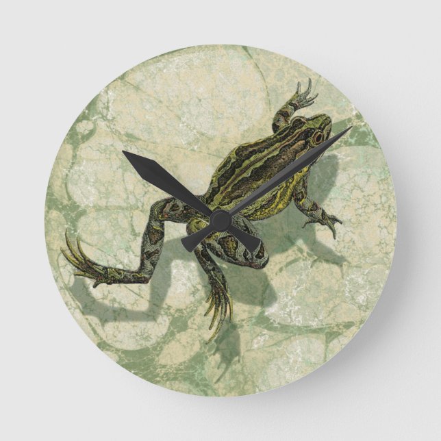 Reloj Redondo Mediano Toad Swinning in the Water (Anverso)
