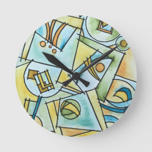 Reloj Redondo Mediano Todas las formas y tamaños - Geométrico moderno pi