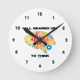 Reloj Redondo Mediano Todos adaptados para arriba para pensar (cerebro