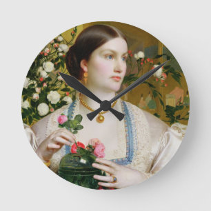 Reloj Redondo Mediano Tolerancia subió, 1866 (aceite en el panel)