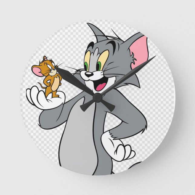 Reloj Redondo Mediano Tom Y Jerry Clock (Anverso)