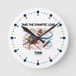 Reloj Redondo Mediano Tome el salto sináptico piensan (neurona/la