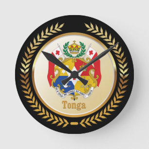 Reloj Redondo Mediano Tonga Coat Of Arms