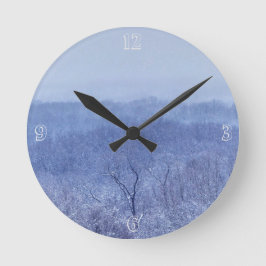 Reloj Redondo Mediano Tonos azules