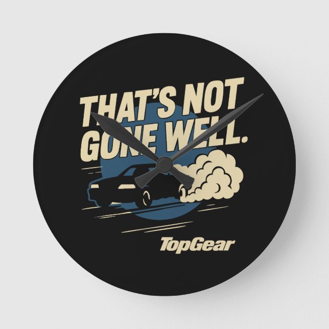 Reloj Redondo Mediano Top Gear: Algo que no ha salido bien (Anverso)