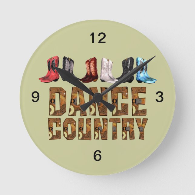 Reloj Redondo Mediano TOP Line Dance Country (Anverso)