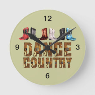 Reloj Redondo Mediano TOP Line Dance Country