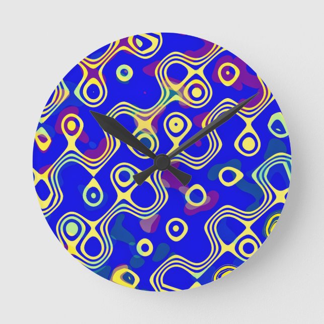 Reloj Redondo Mediano Toque amarillo (Anverso)