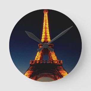 Reloj Redondo Mediano Torre Eiffel en París