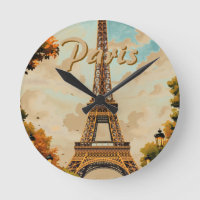 Torre Eiffel París Viajes Estilo Vintage Arte Retr