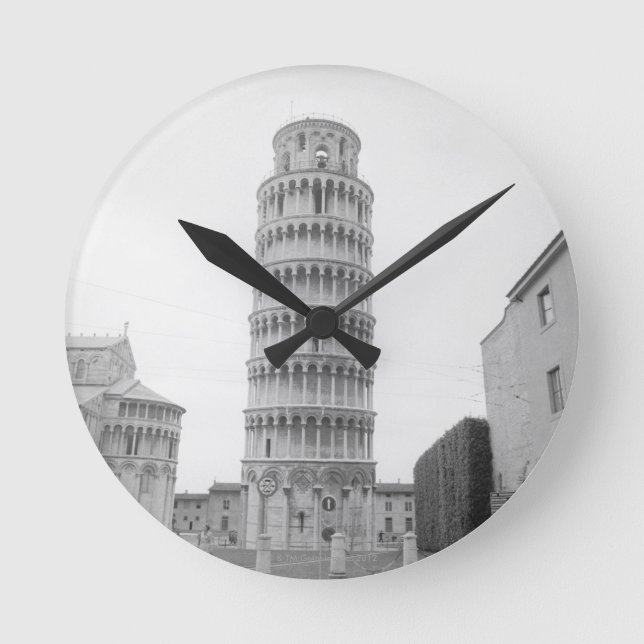 Reloj Redondo Mediano Torre inclinada de Pisa (Anverso)