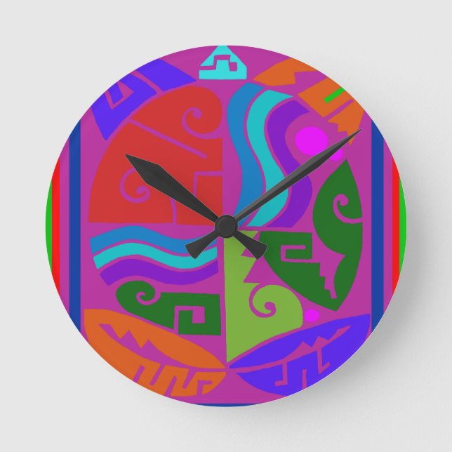 Reloj Redondo Mediano Tortuga del Suroeste (Anverso)