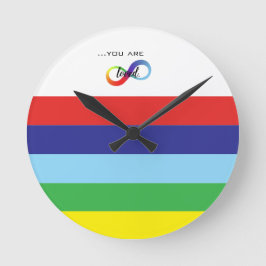 Reloj Redondo Mediano Tote de Orgullo LGBTQ+ Infinity