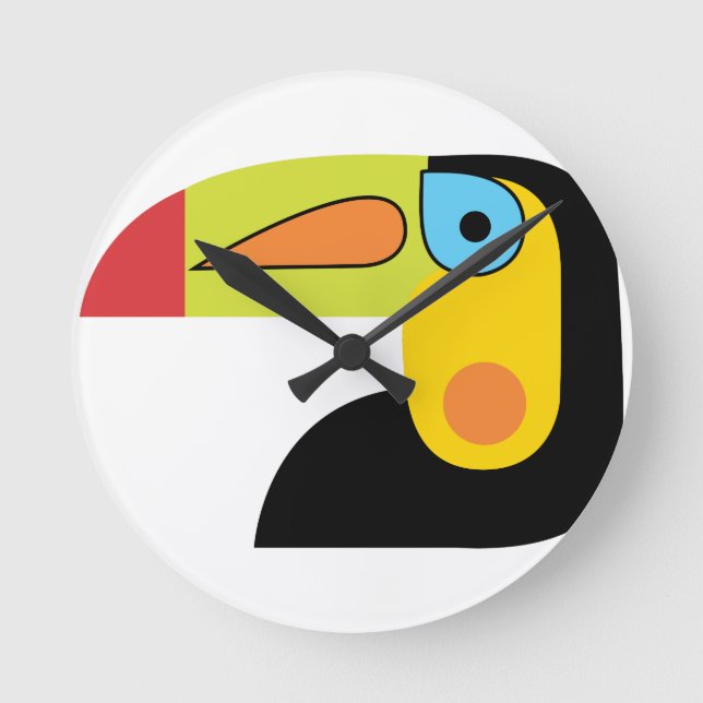 Reloj Redondo Mediano Toucan (Anverso)