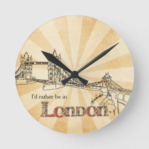 Reloj Redondo Mediano Tower Bridge London Wall Clock