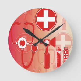 Reloj Redondo Mediano Toy Doctor & Nurse Kit Clock