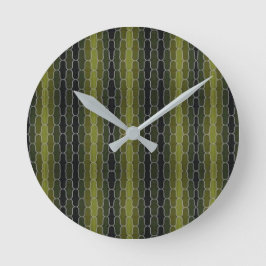 Reloj Redondo Mediano Trabajos de Scrollwork de Estilos Clásicos