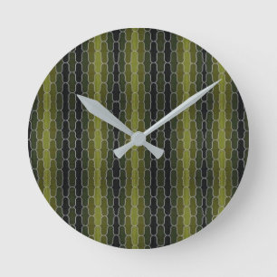 Reloj Redondo Mediano Trabajos de Scrollwork de Estilos Clásicos