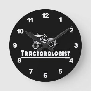 Reloj Redondo Mediano Tractor divertido