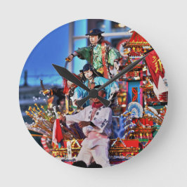 Reloj Redondo Mediano Tradición del Festival de Japón