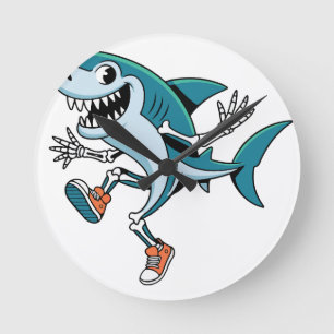 Reloj Redondo Mediano Tralero Tralala SkeleBoo Diseño de Halloween
