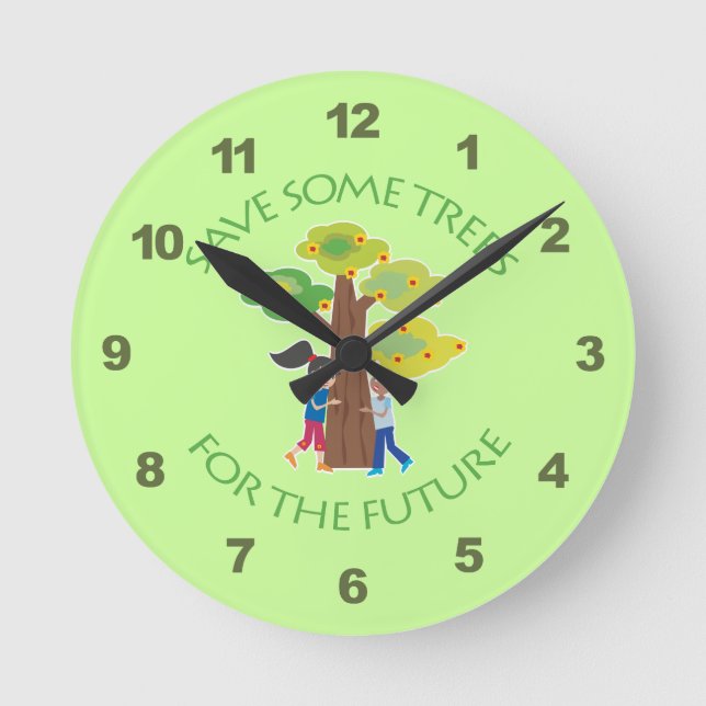 Reloj Redondo Mediano Trees for the Future (Anverso)