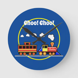 Reloj Redondo Mediano Tren Choo Choo