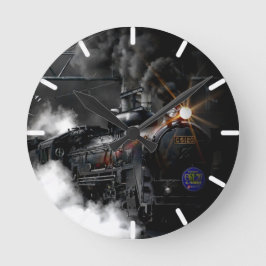 Reloj Redondo Mediano Tren de vapor