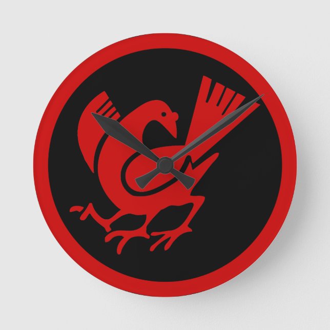 Reloj Redondo Mediano Tres cuerdas de piernas (Anverso)