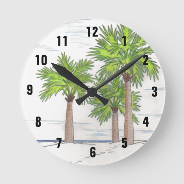 RELOJ REDONDO MEDIANO TRES PALMS (Anverso)