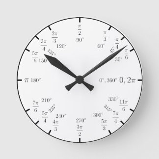 Reloj Redondo Mediano Trig Math Clock