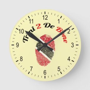 Reloj Redondo Mediano Trinidad and Tobago Trini 2 De Bone