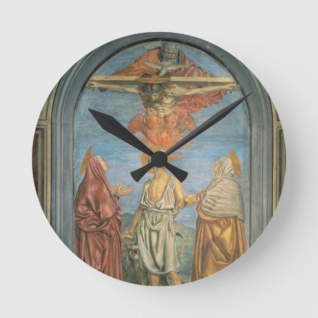Reloj Redondo Mediano Trinidad santa con St Jerome (fresco) (Anverso)