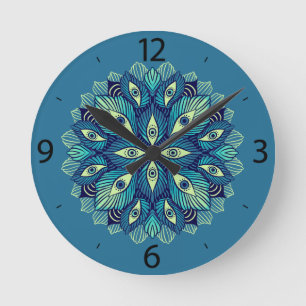 Reloj Redondo Mediano Trippy Psicodélico Ojos Florales Arte - Ojos surre