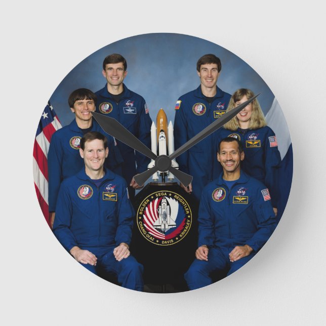 RELOJ REDONDO MEDIANO TRIPULACIÓN DE MISIONES STS-60 (Anverso)