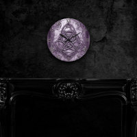 Triquetra Trinity Knot Lavender Purple Faux Metali