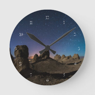 Reloj Redondo Mediano Trona y la vía láctea