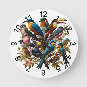 Reloj Redondo Mediano Tropical