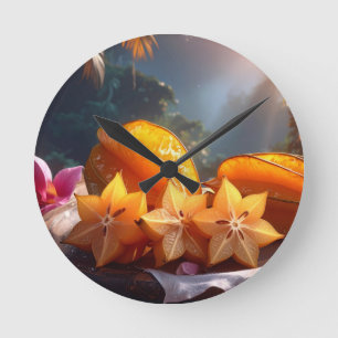 RELOJ REDONDO MEDIANO TROPICAL - TROPICALICIOSO
