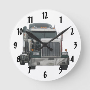 Reloj Redondo Mediano Truck Tractor Wall Clock