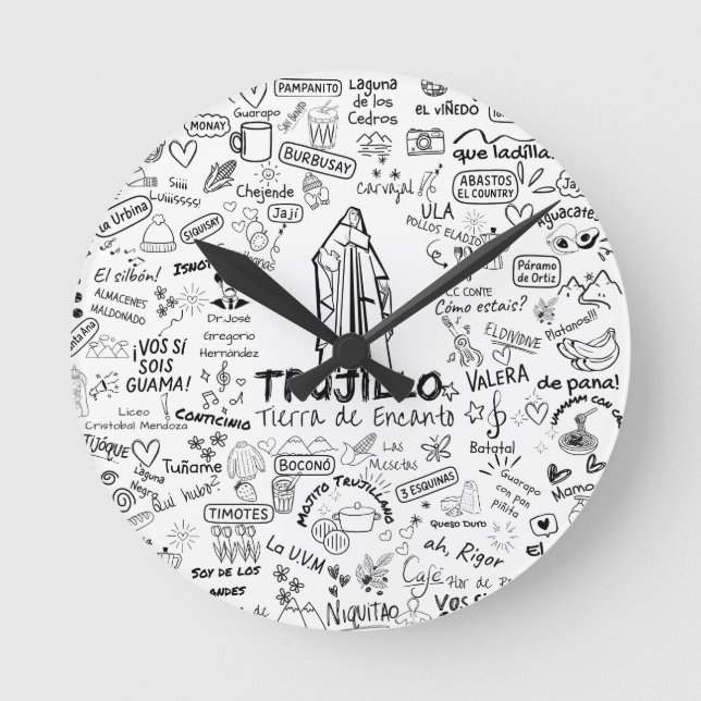 Reloj Redondo Mediano Trujillo Venezuela Tierra de Encanto – Orgullo Ve (Anverso)