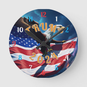 Reloj Redondo Mediano TRUMP para PRESIDENTE 2024